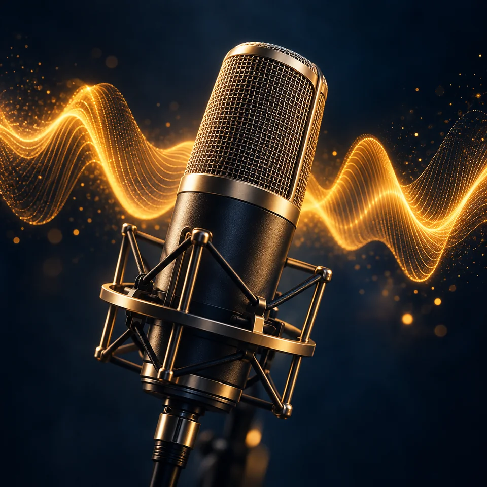 Estudio de voz — imagen conceptual