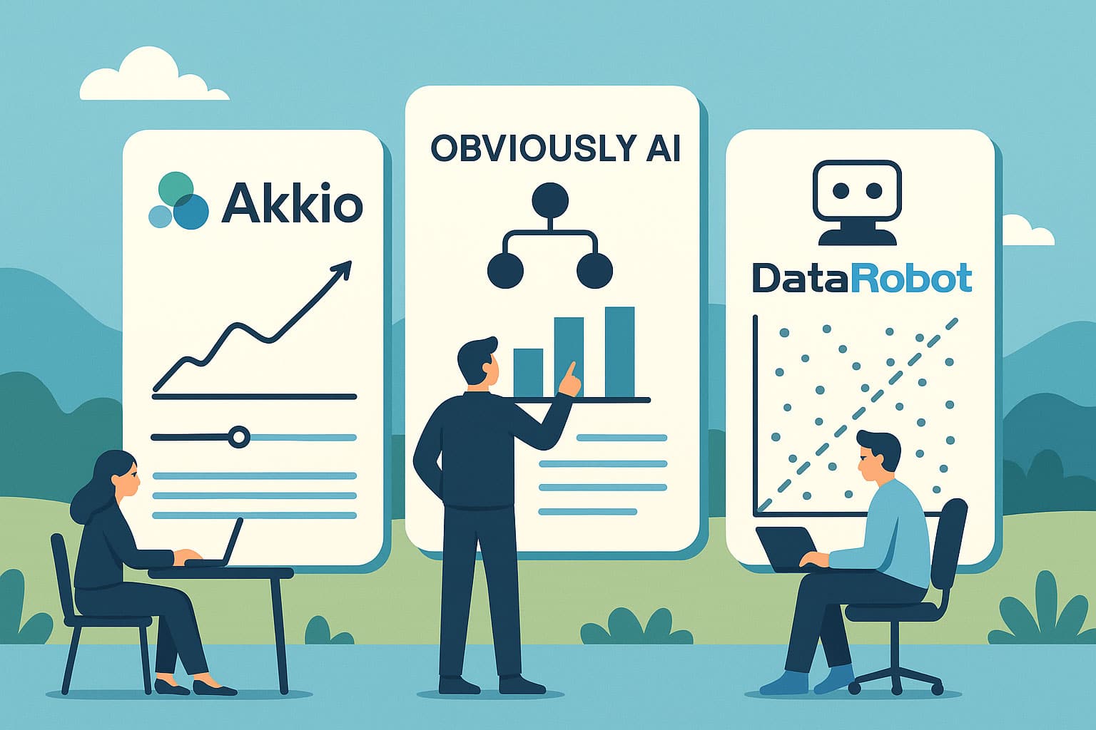 Evaluating No-Code ML Platforms: Akkio, Obviously AI, and DataRobot Compared