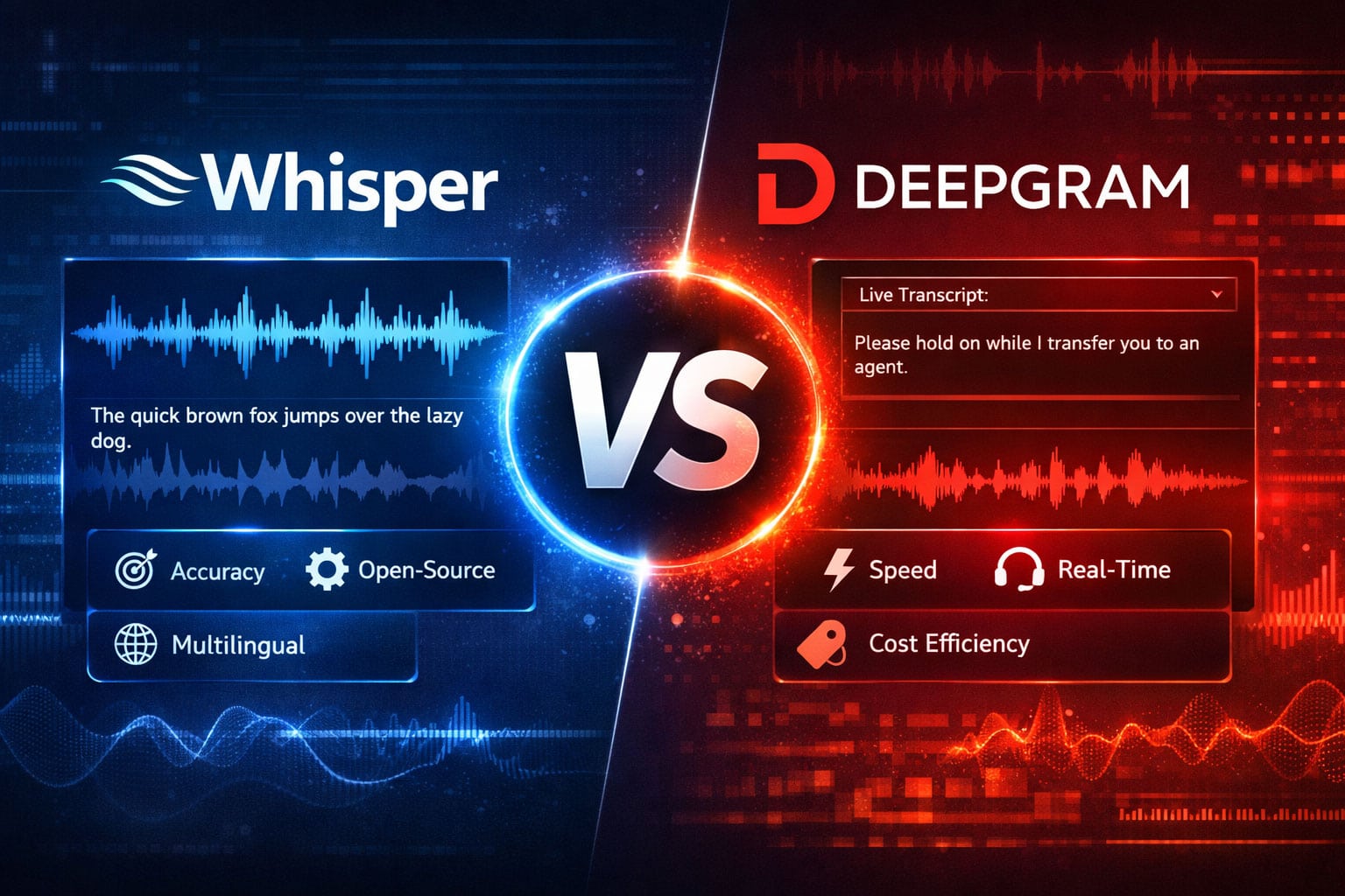 Whisper vs Deepgram